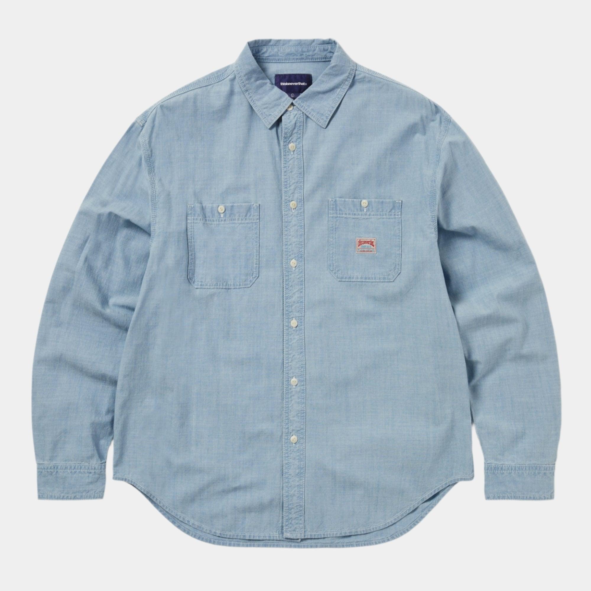 thisisneverthat Chambray Shirt - Blue - Never Never