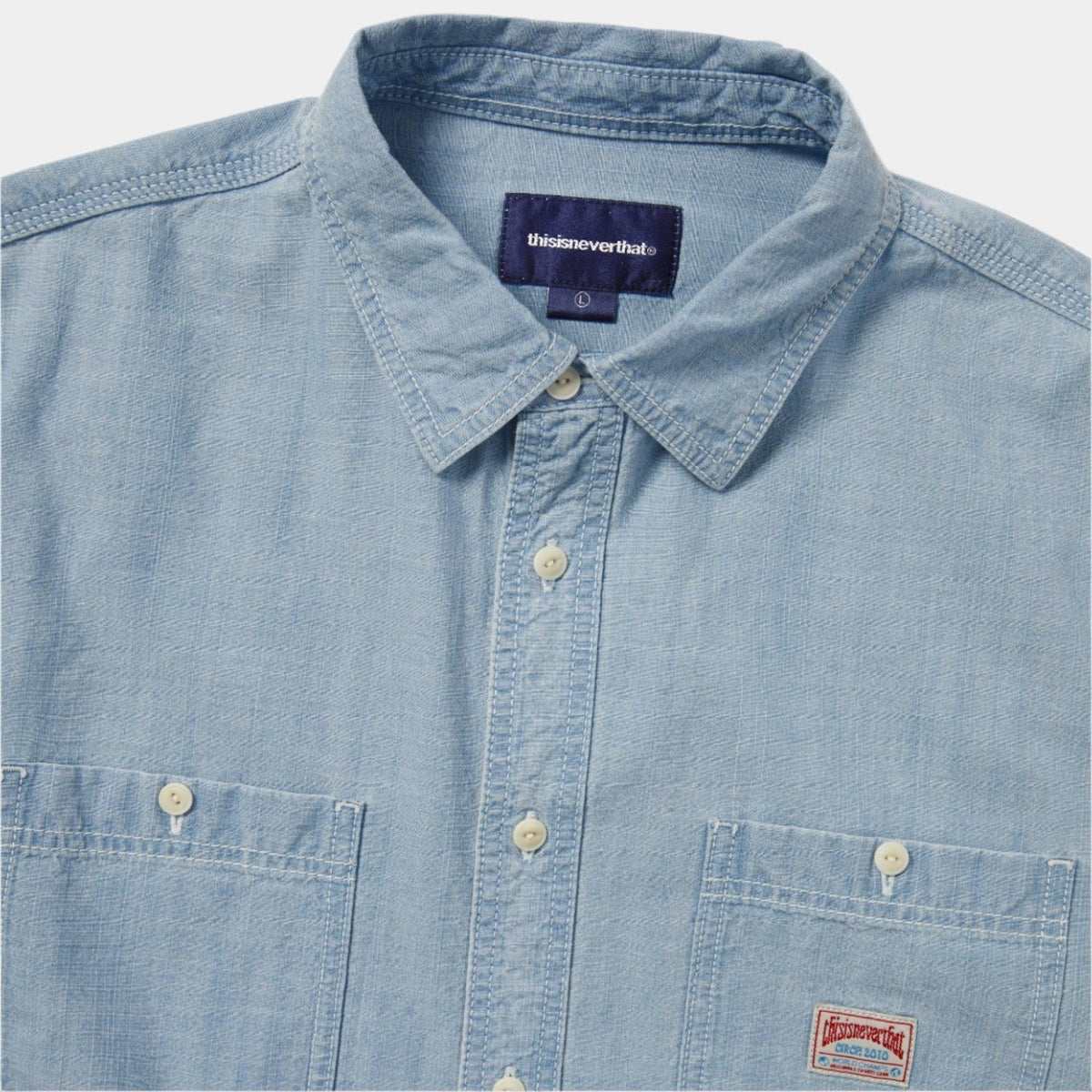 thisisneverthat Chambray Shirt - Blue - Never Never