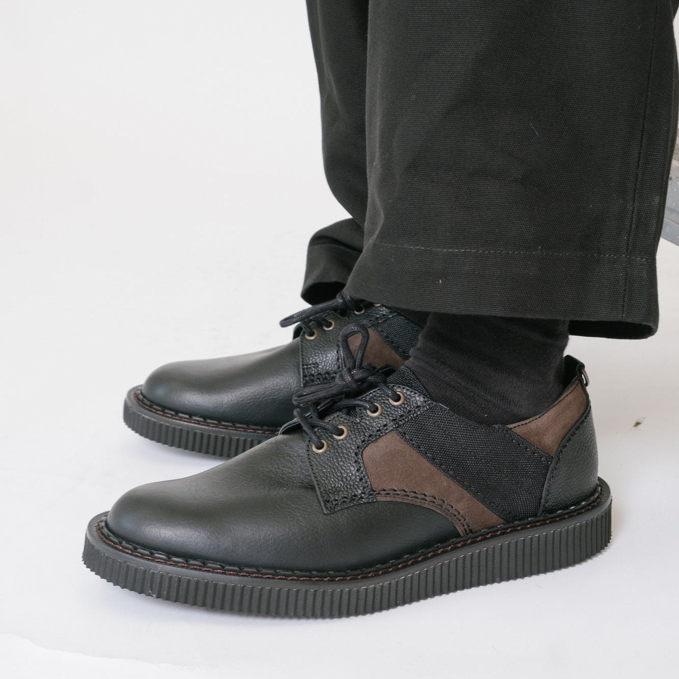 Nicholas Daley x George Cox Rebel Derby Shoe - Black