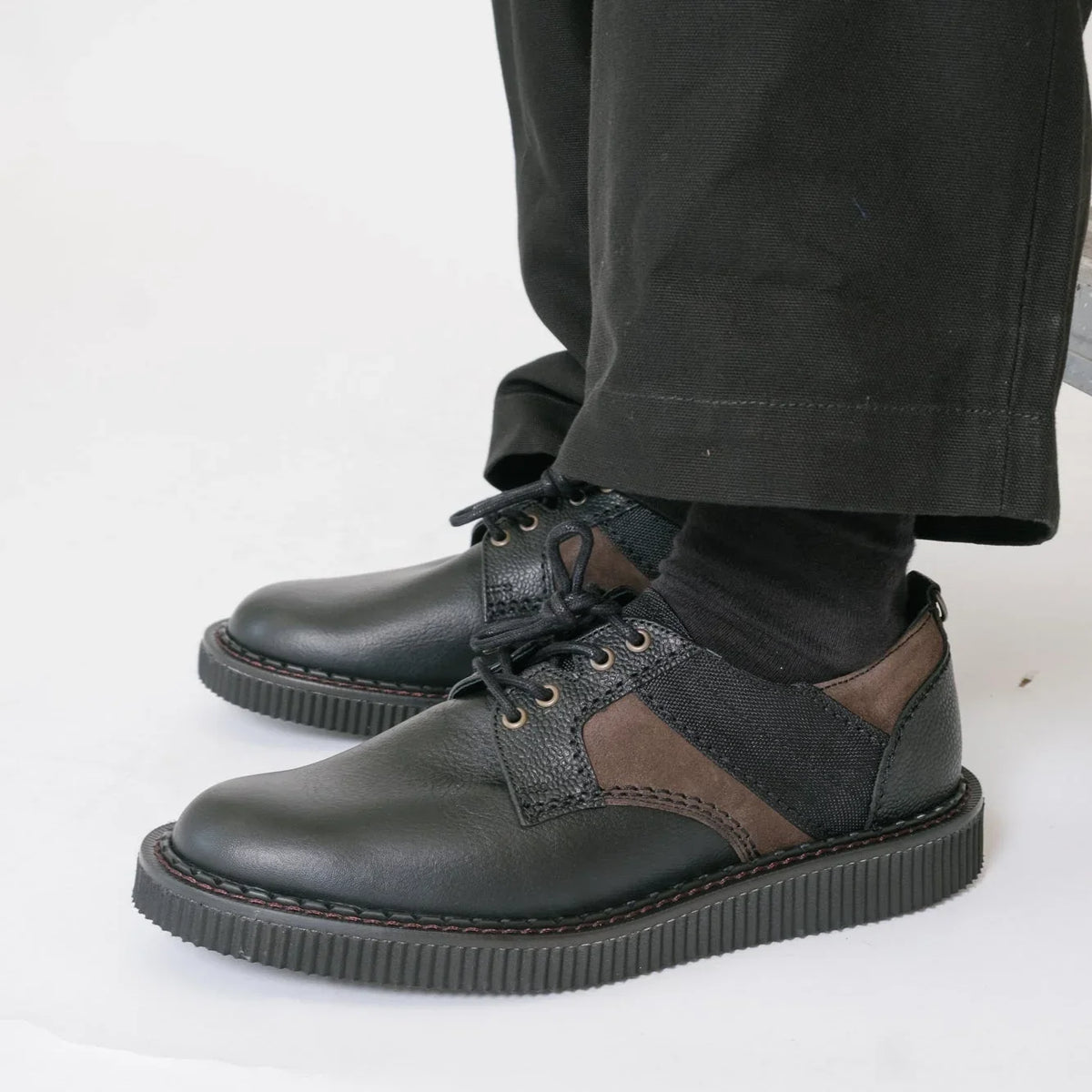 Nicholas Daley x George Cox Rebel Derby Shoe - Black
