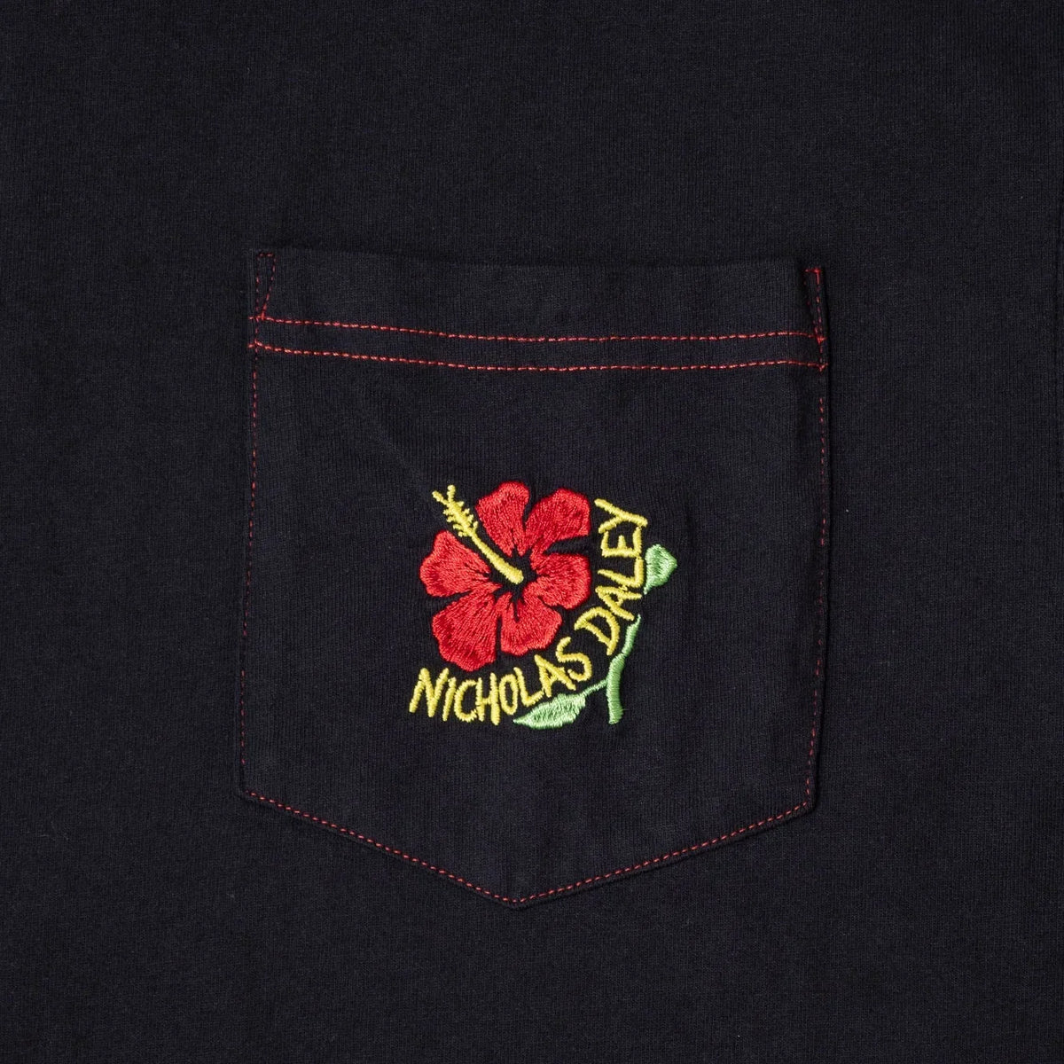 Nicholas Daley Hibiscus T-Shirt - Black