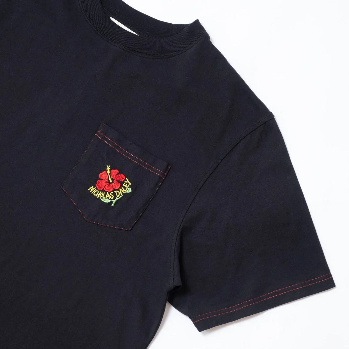 Nicholas Daley Hibiscus T-Shirt - Black