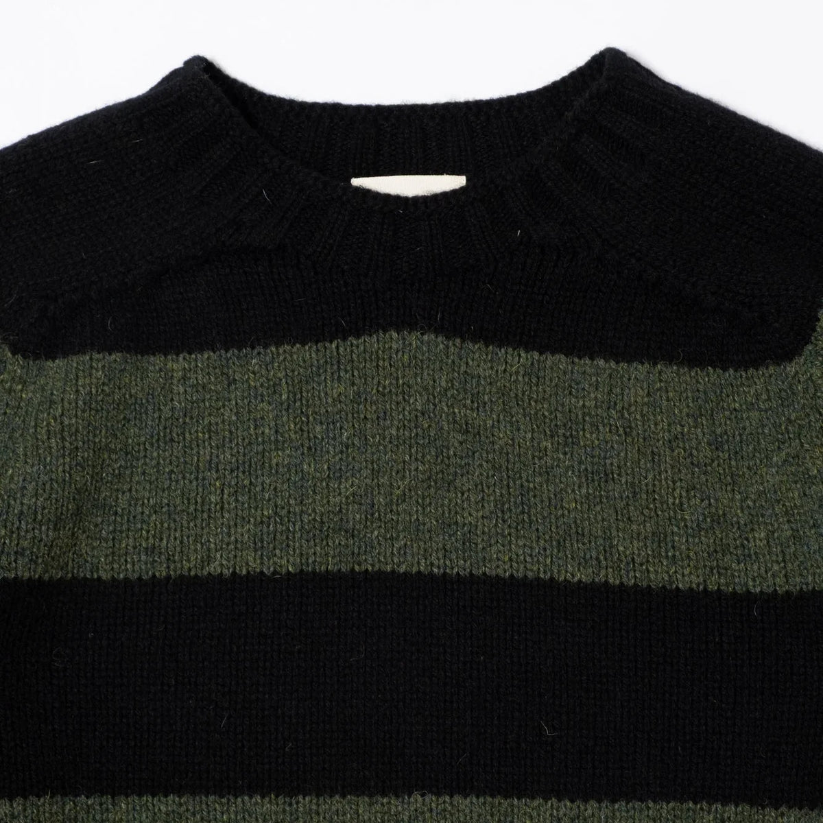 Nicholas Daley Striped Jumper - Black/Green