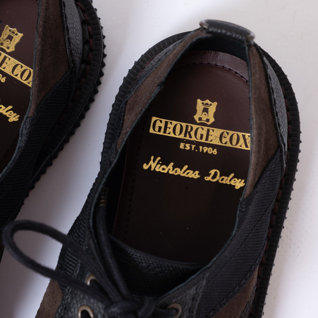 Nicholas Daley x George Cox Rebel Derby Shoe - Black