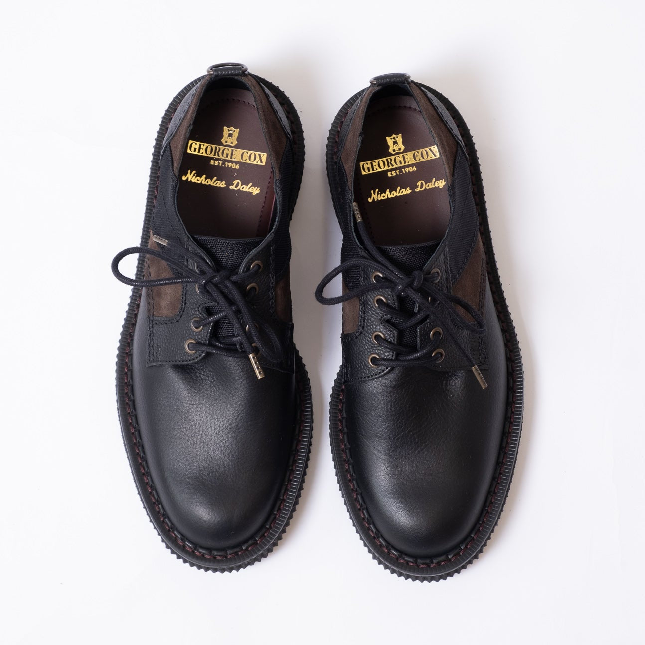 Nicholas Daley x George Cox Rebel Derby Shoe - Black