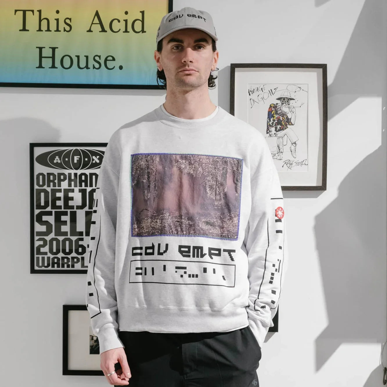 Cav Empt Gondol4w1$h Crew Neck Sweater - Grey