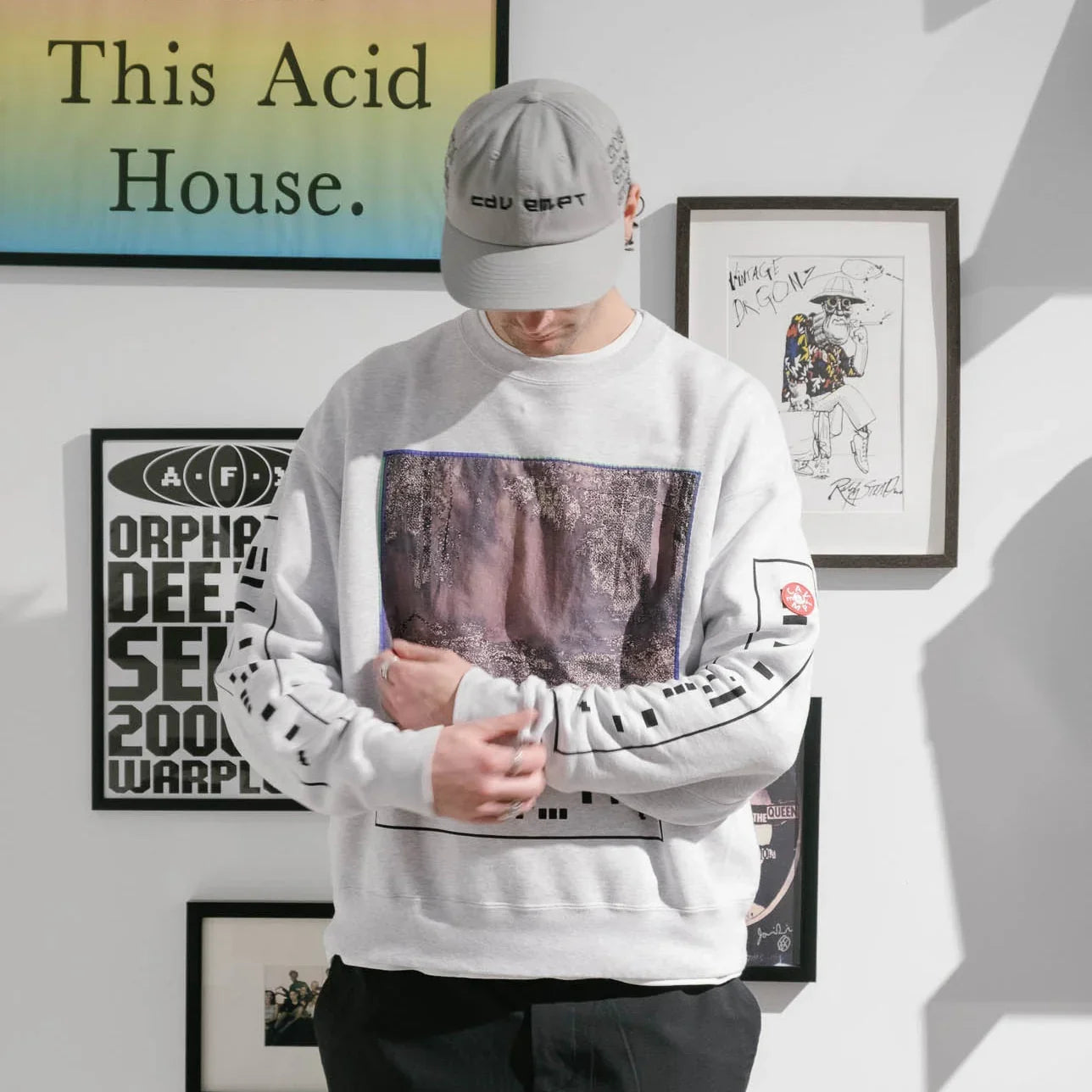 Cav Empt Gondol4w1$h Crew Neck Sweater - Grey
