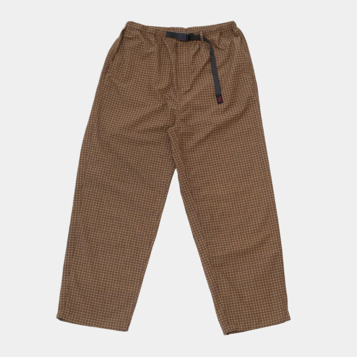 Gramicci Mini Check Nylon Pant - Brown Check