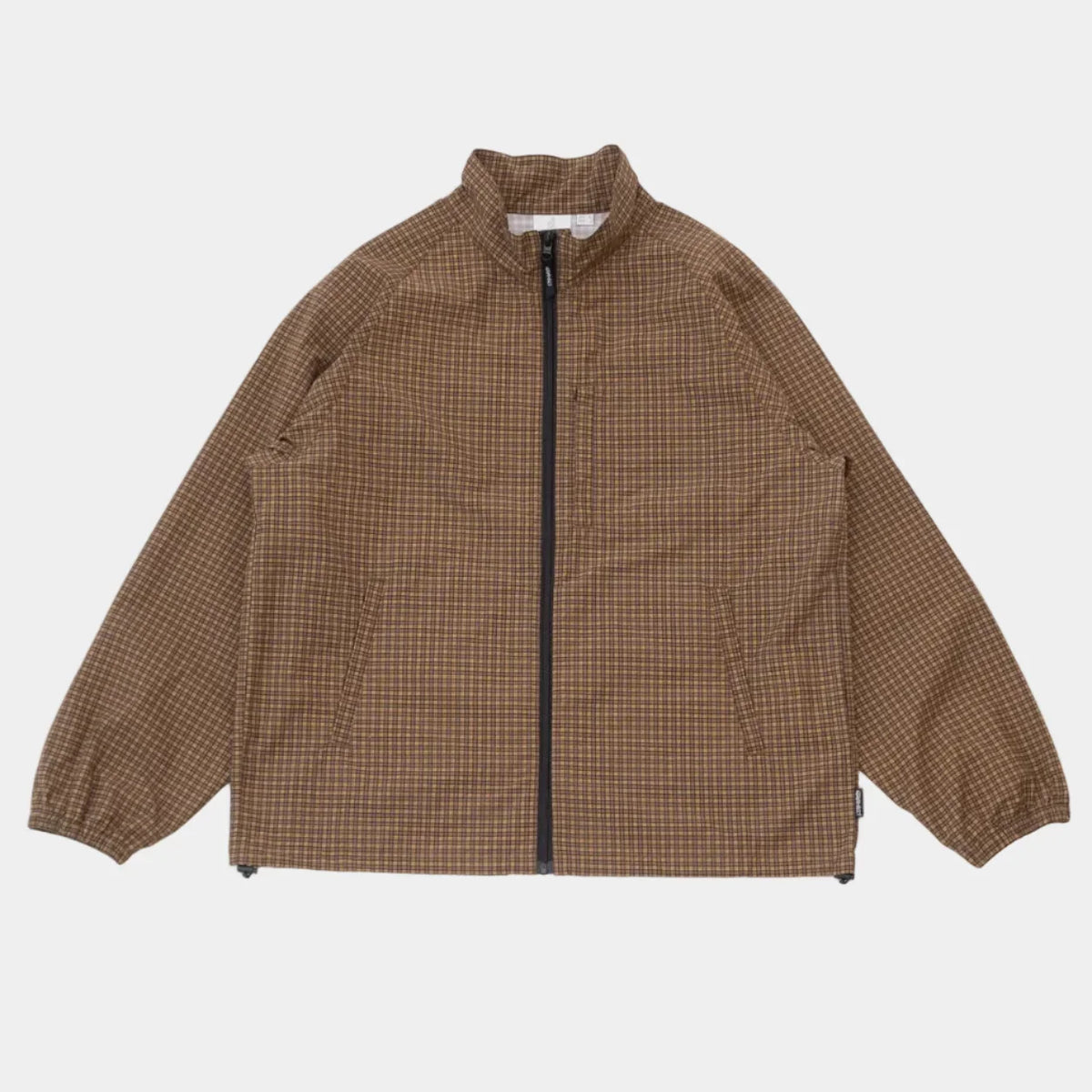 Gramicci Mini Check Nylon Jacket - Brown Check