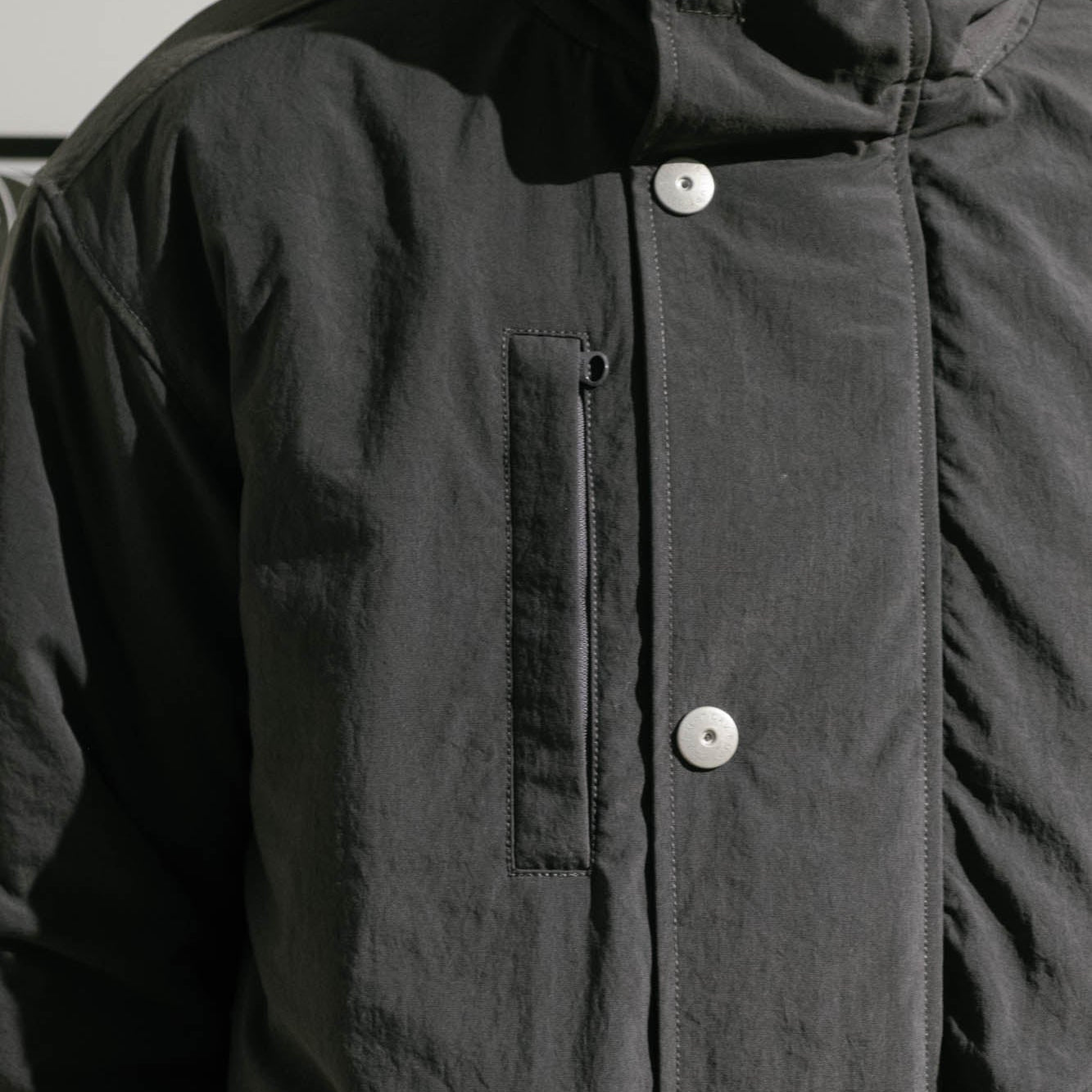 Cav Empt Reflect Tape Watch Jacket - Charcoal