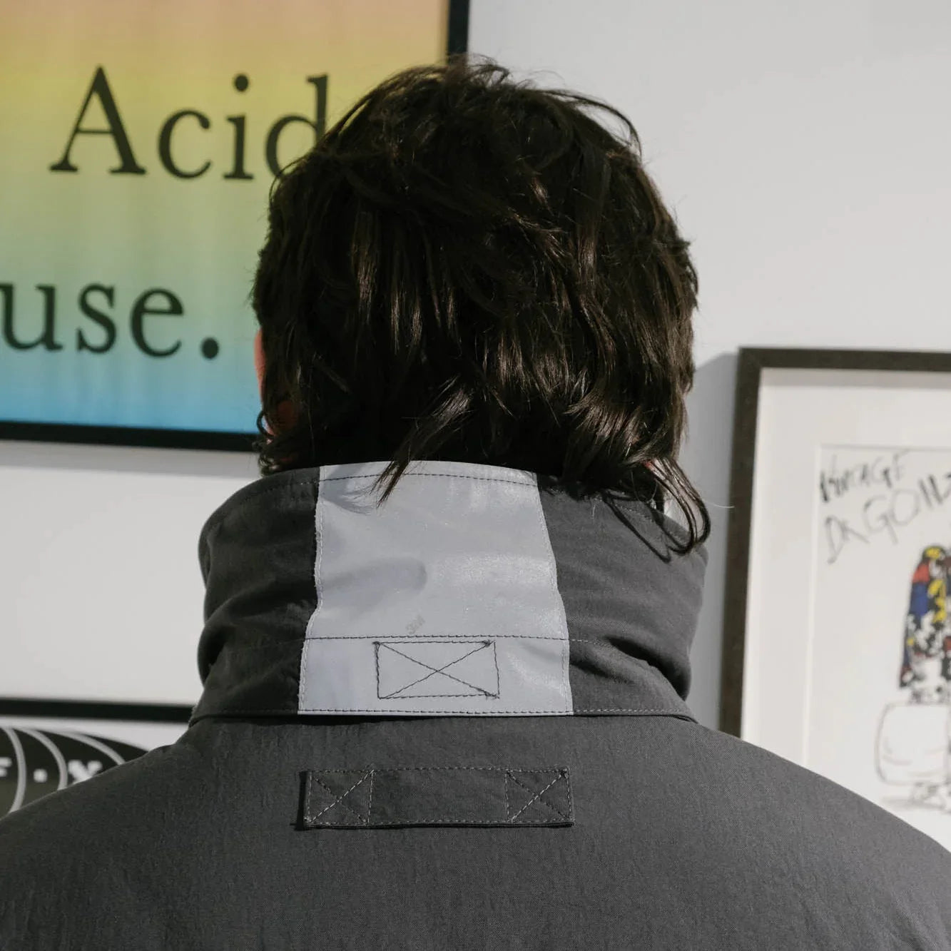 Cav Empt Reflect Tape Watch Jacket - Charcoal