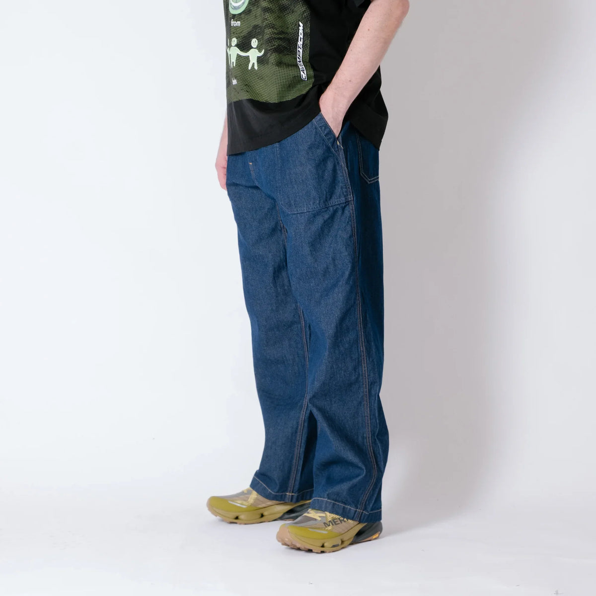 Gramicci Denim Fatigue Pant - Rinsed Indigo