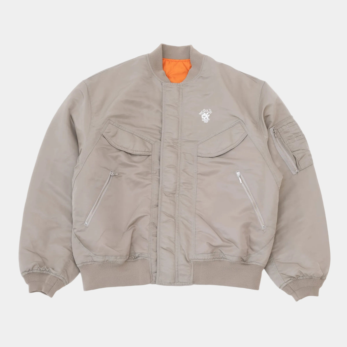 ECSTATIC Research Bomber Jacket - Beige