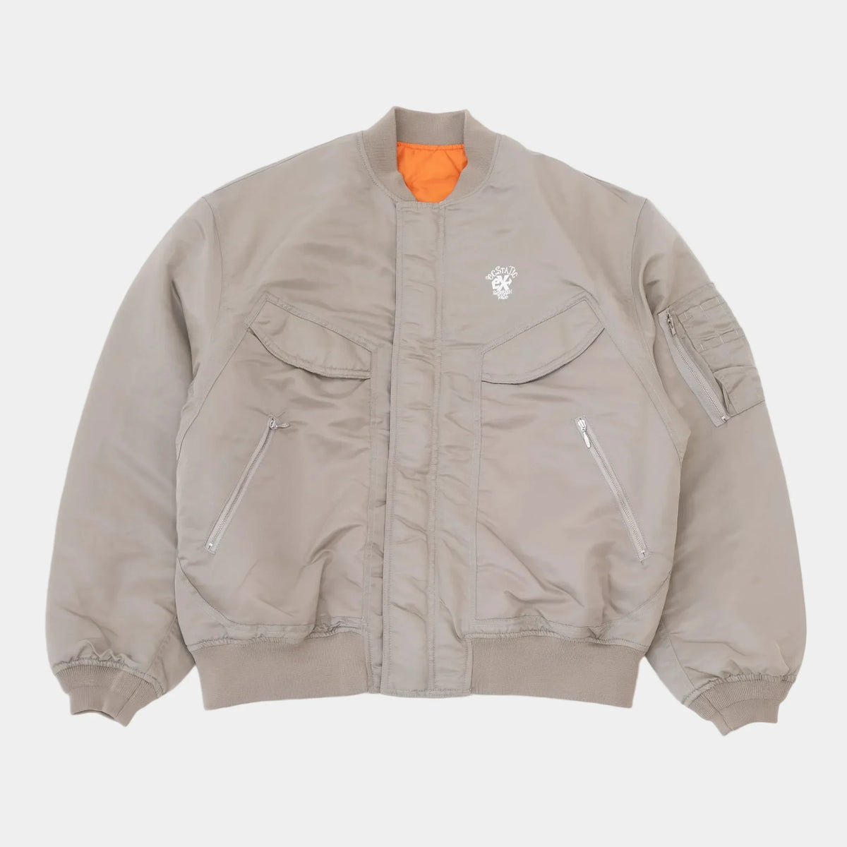 ECSTATIC Research Bomber Jacket - Beige