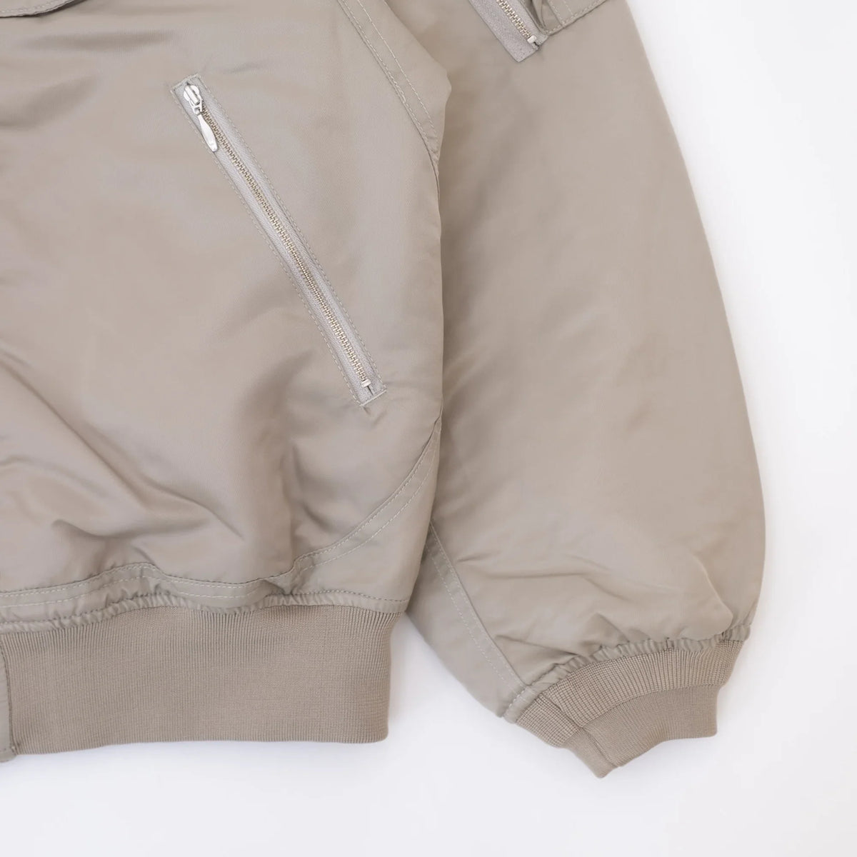 ECSTATIC Research Bomber Jacket - Beige