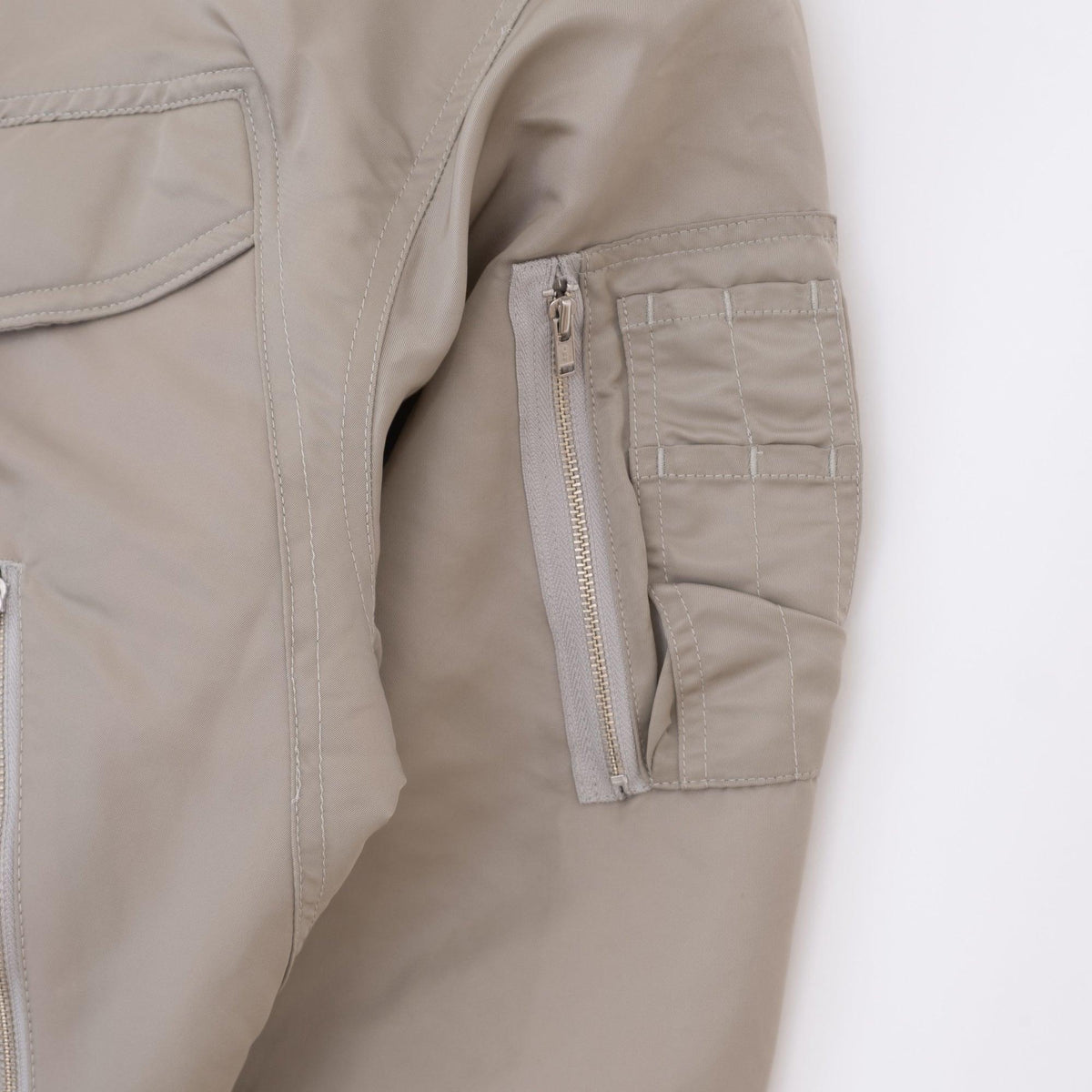 ECSTATIC Research Bomber Jacket - Beige