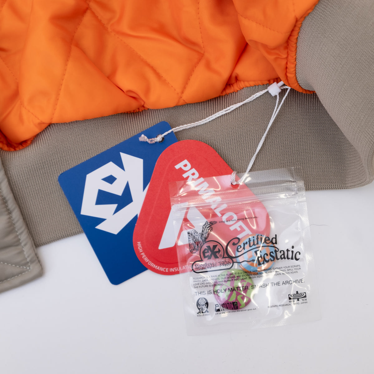 ECSTATIC Research Bomber Jacket - Beige