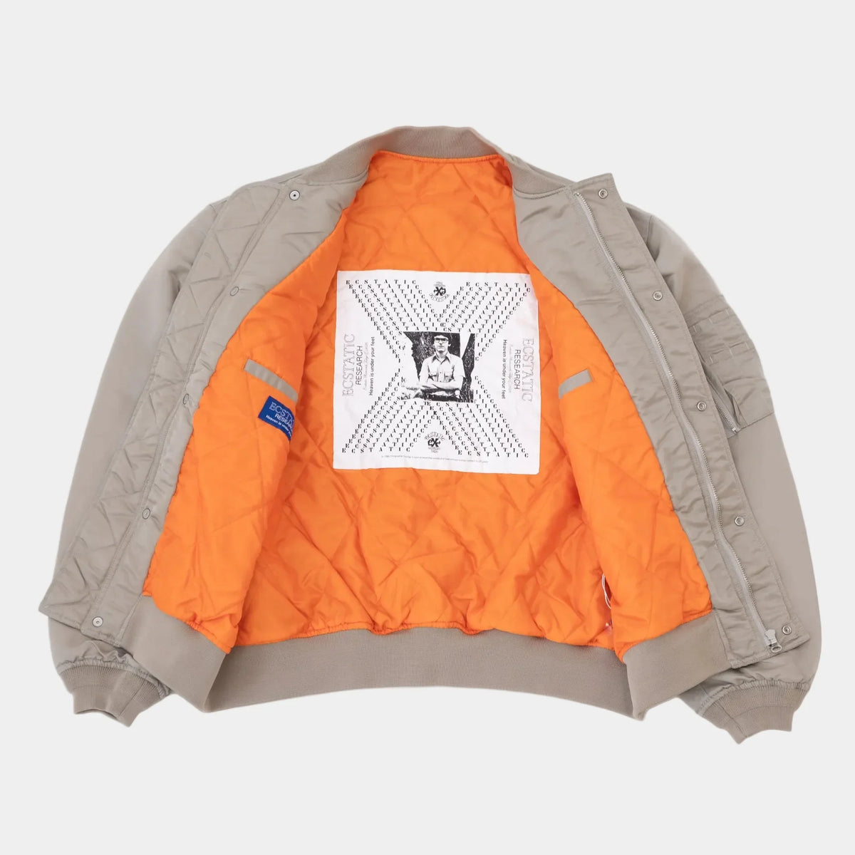 ECSTATIC Research Bomber Jacket - Beige