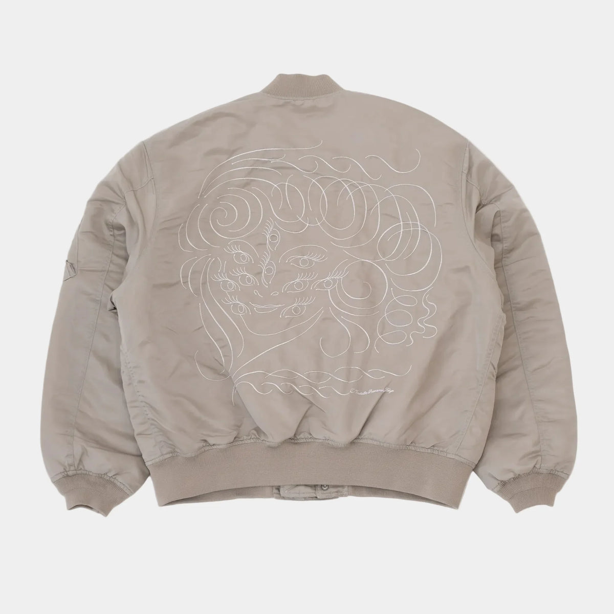 ECSTATIC Research Bomber Jacket - Beige
