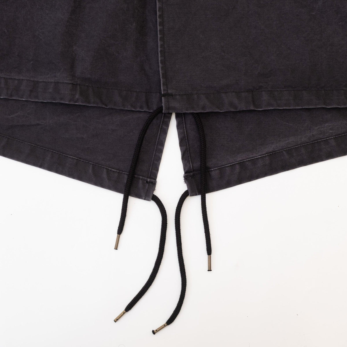 ECSTATIC Research Fishtail Trench Coat - Black