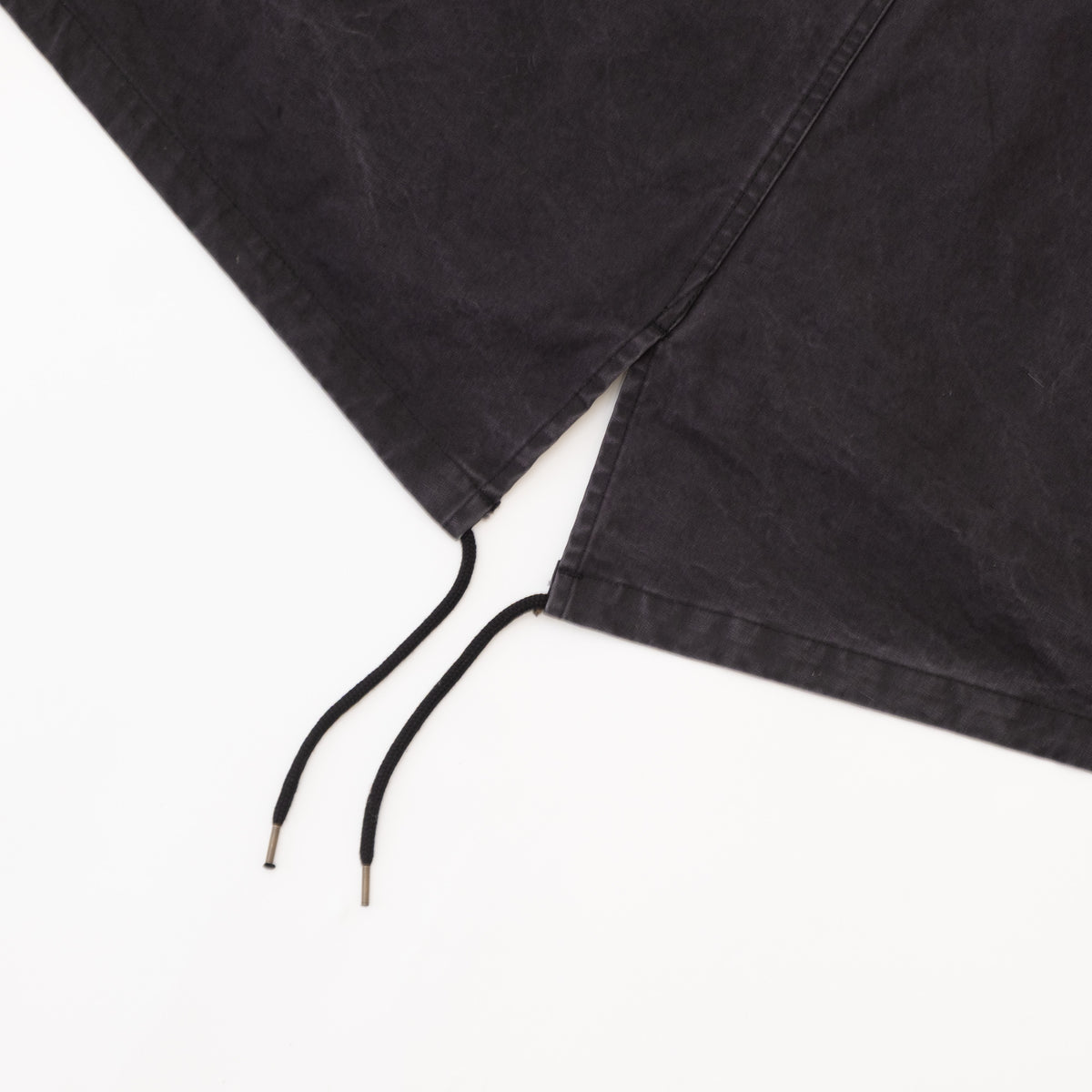 ECSTATIC Research Fishtail Trench Coat - Black