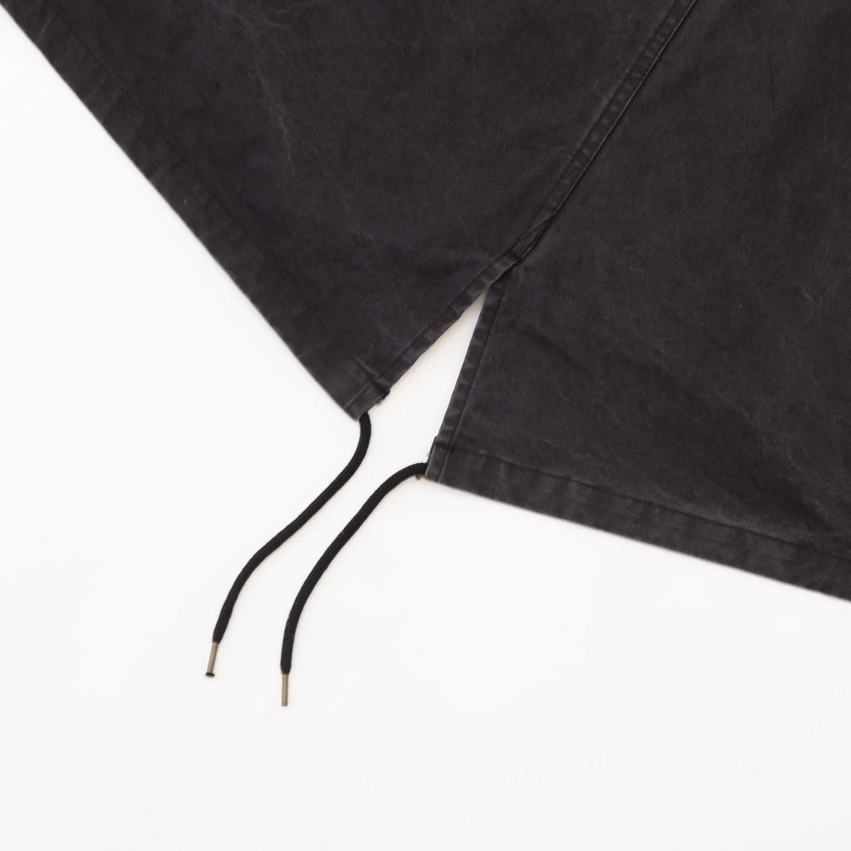 ECSTATIC Research Fishtail Trench Coat - Black
