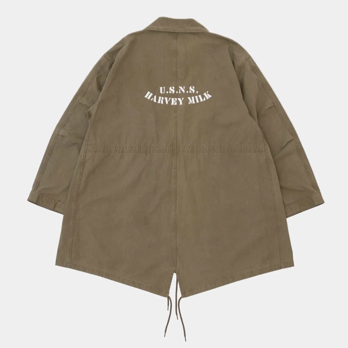 ECSTATIC Research Fishtail Trench Coat - Olive