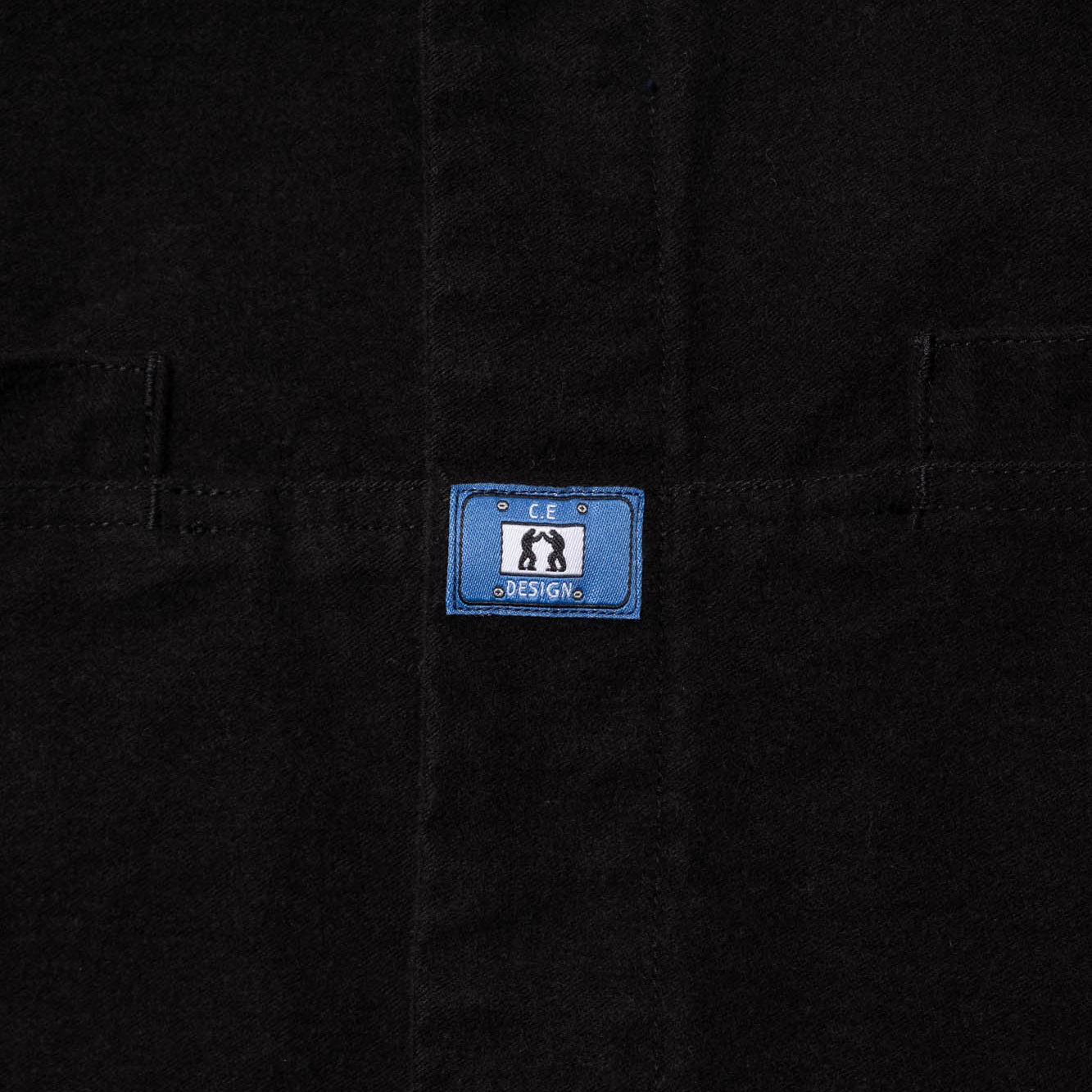 Cav Empt Brushed Cotton Design Big Shirt - Black