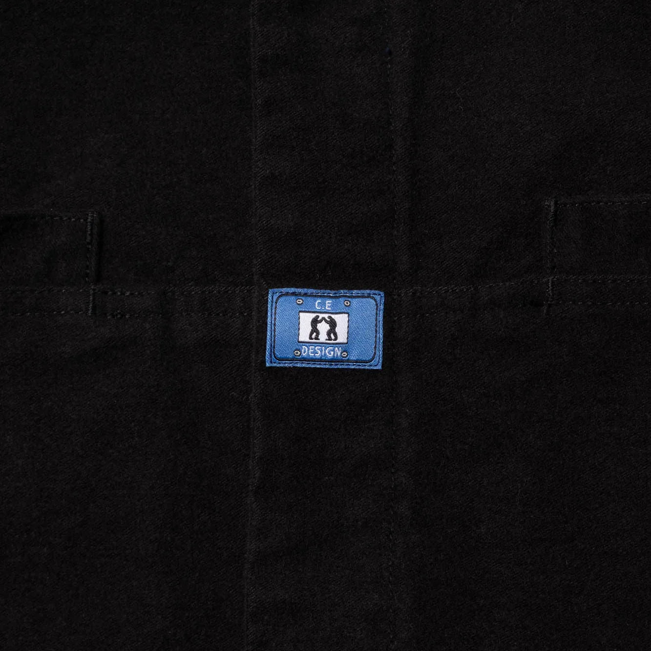 Cav Empt Brushed Cotton Design Big Shirt - Black