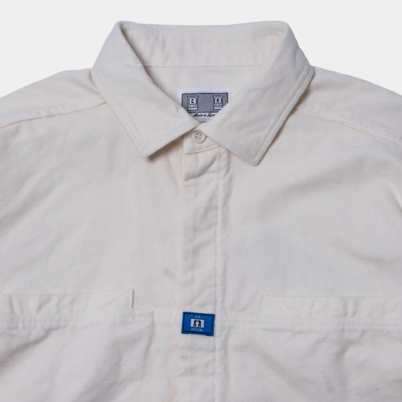 Cav Empt Brushed Cotton Design Big Shirt - White