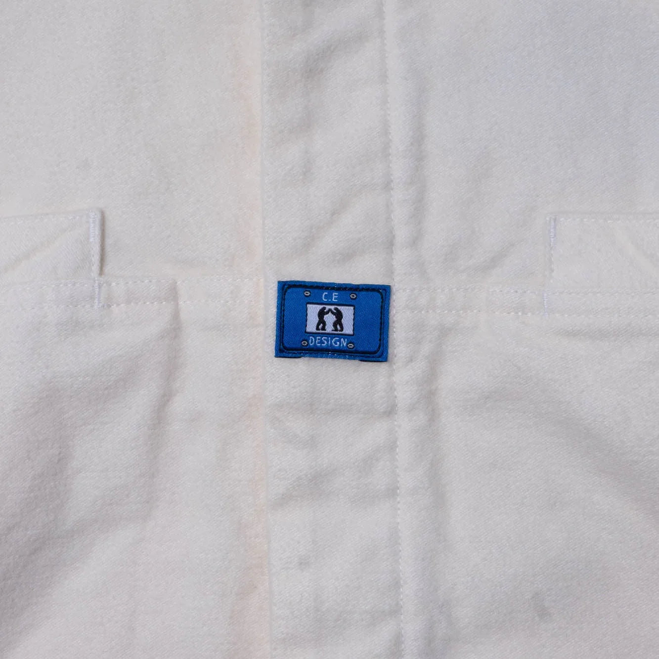 Cav Empt Brushed Cotton Design Big Shirt - White