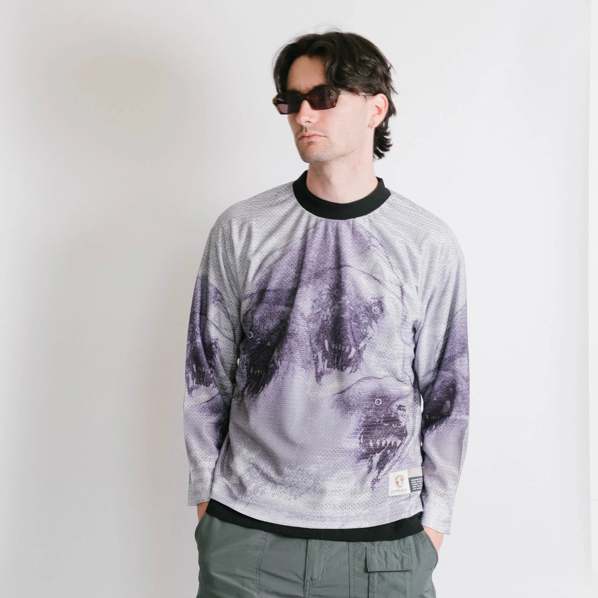 Fucking Awesome Cerberus Moto Jersey Tee - Purple