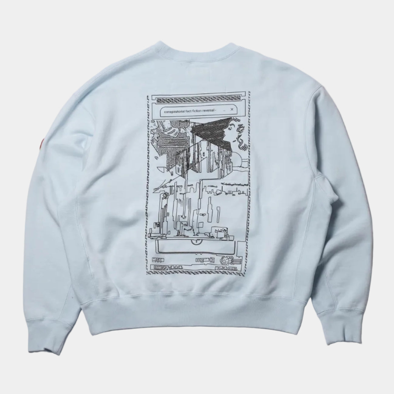 Cav Empt MD Ostension Crew Neck Sweater - Blue