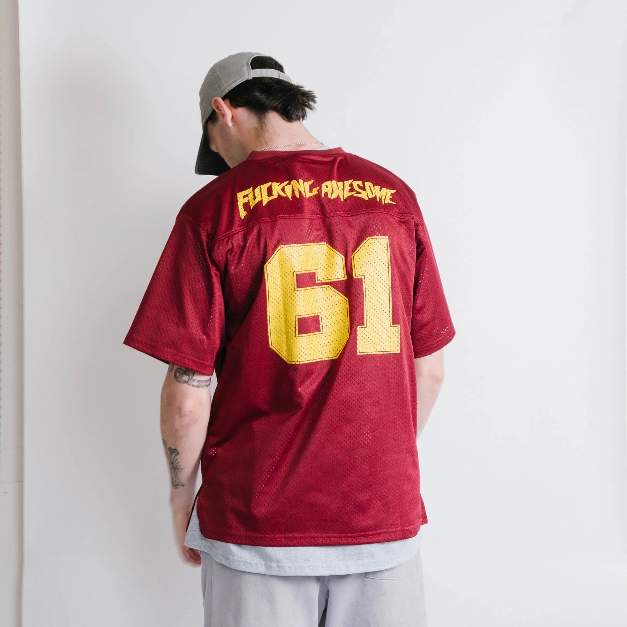 Fucking Awesome Stamp Logo Practice Jersey Tee - Red