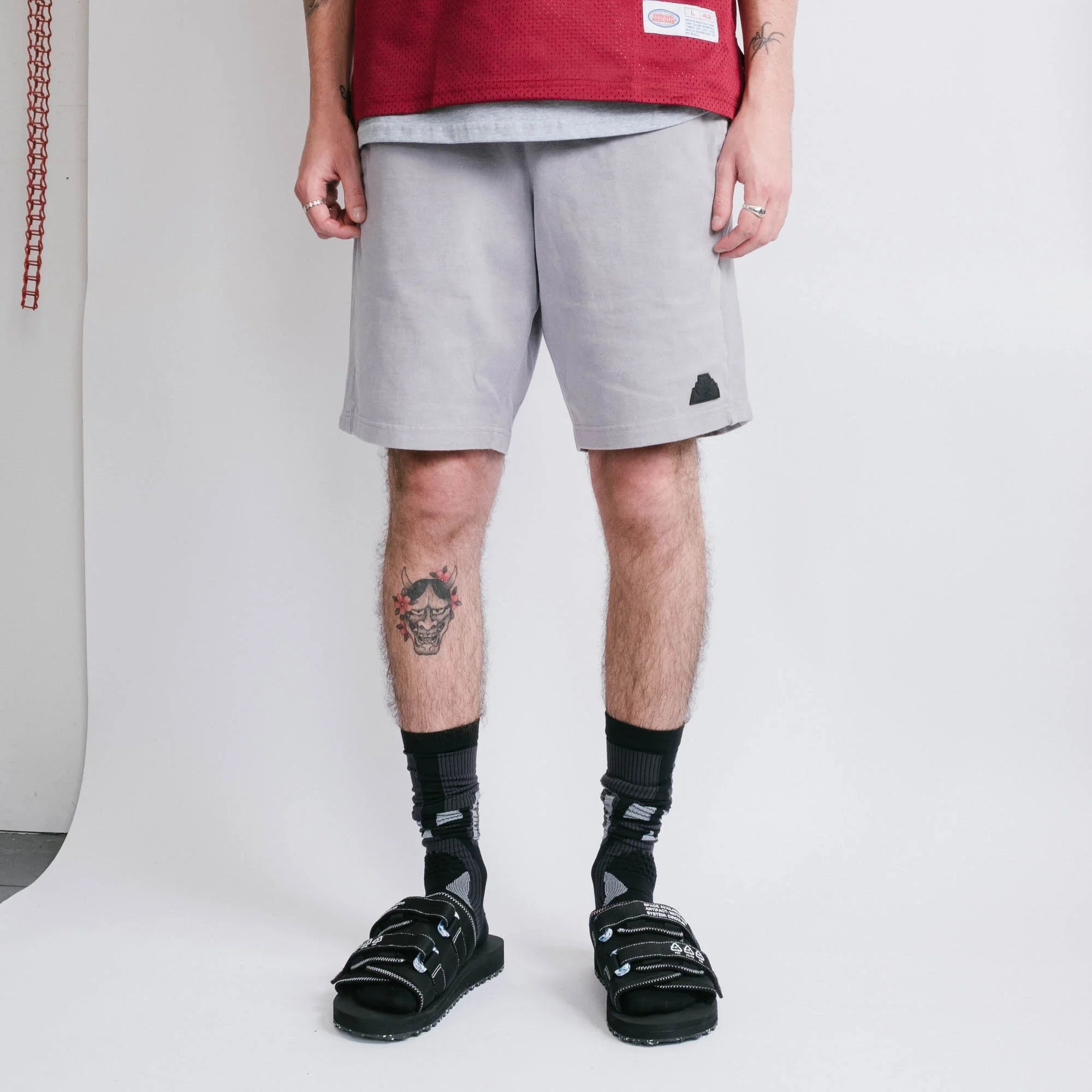 Cav Empt Overdye Cotton Jersey Shorts - Brown/Grey