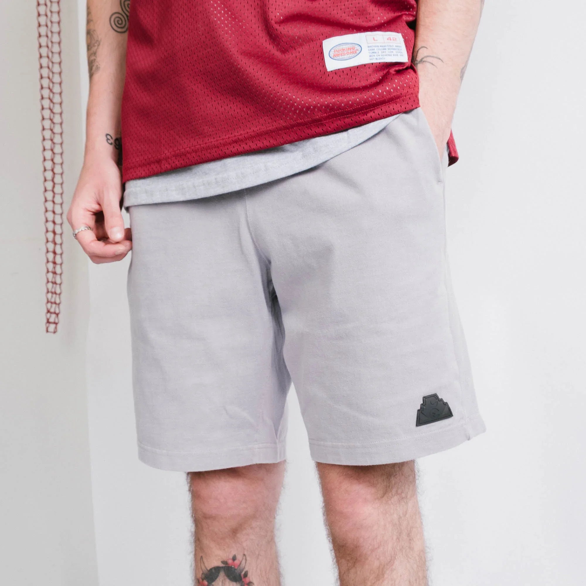 Cav Empt Overdye Cotton Jersey Shorts - Brown/Grey