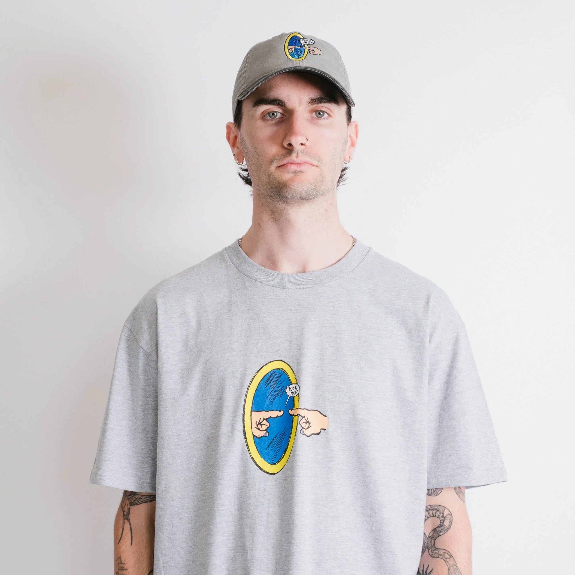 Fucking Awesome Fuck You Tee - Grey Heather