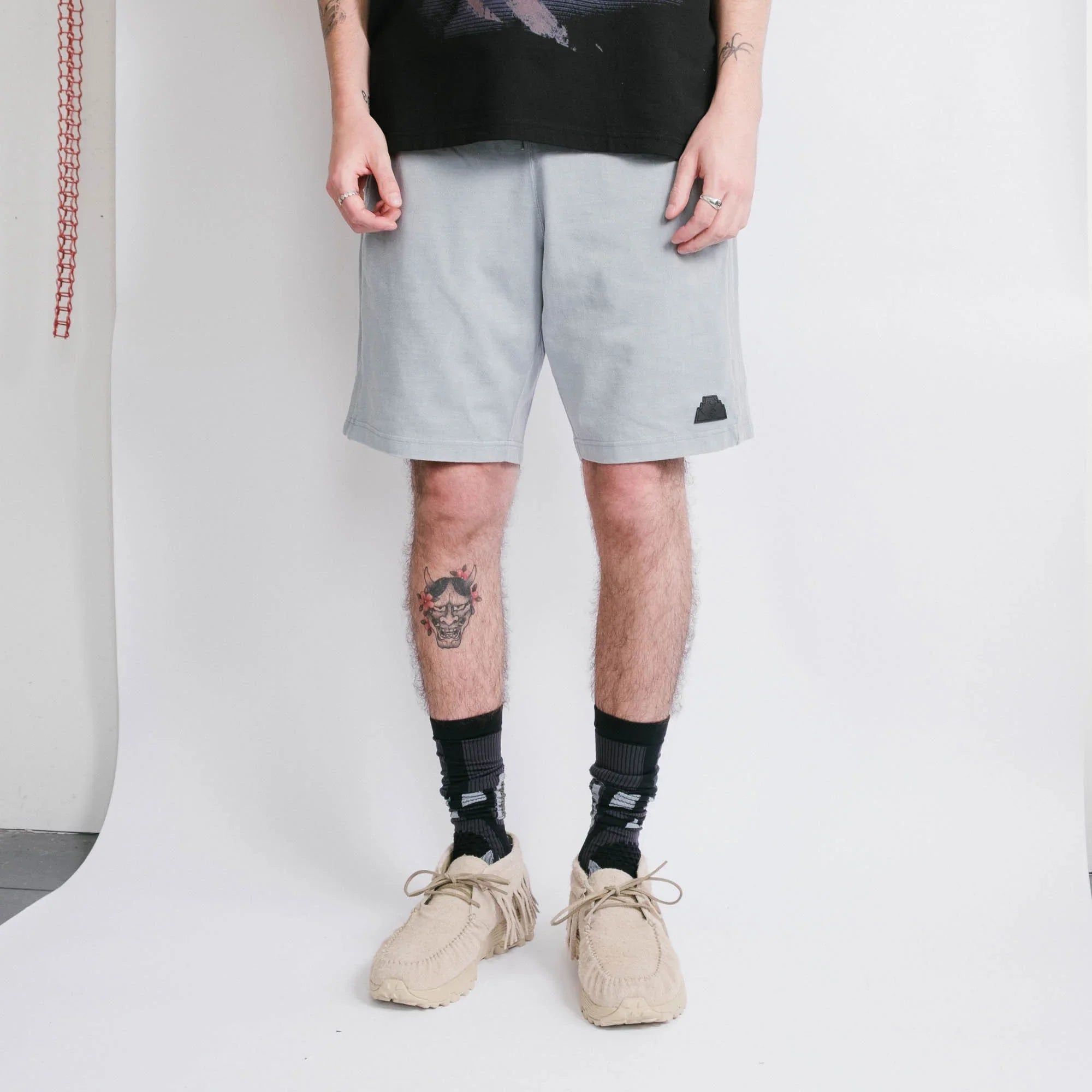 Cav Empt Overdye Cotton Jersey Shorts - Green/Grey