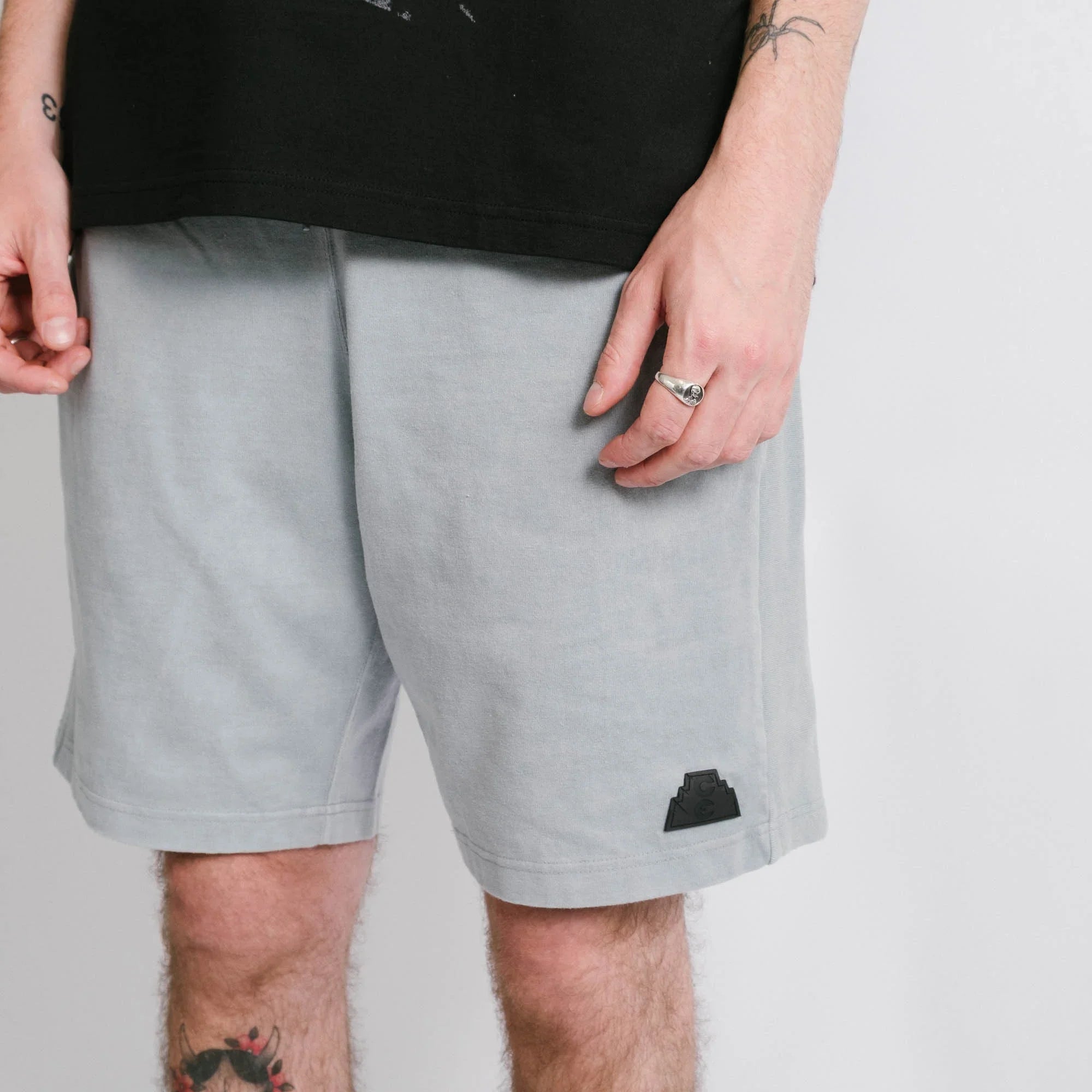 Cav Empt Overdye Cotton Jersey Shorts - Green/Grey