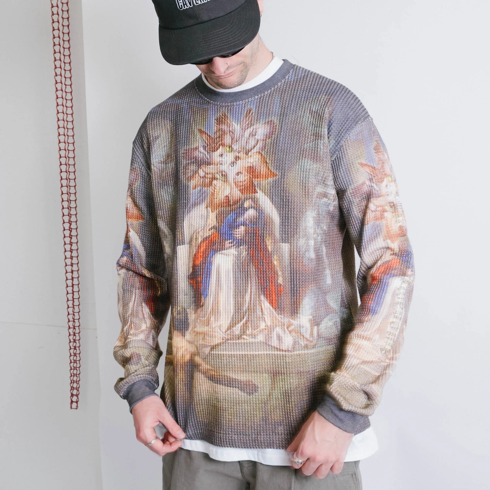 Fucking Awesome Madonna Thermal LS Tee - All Over Print
