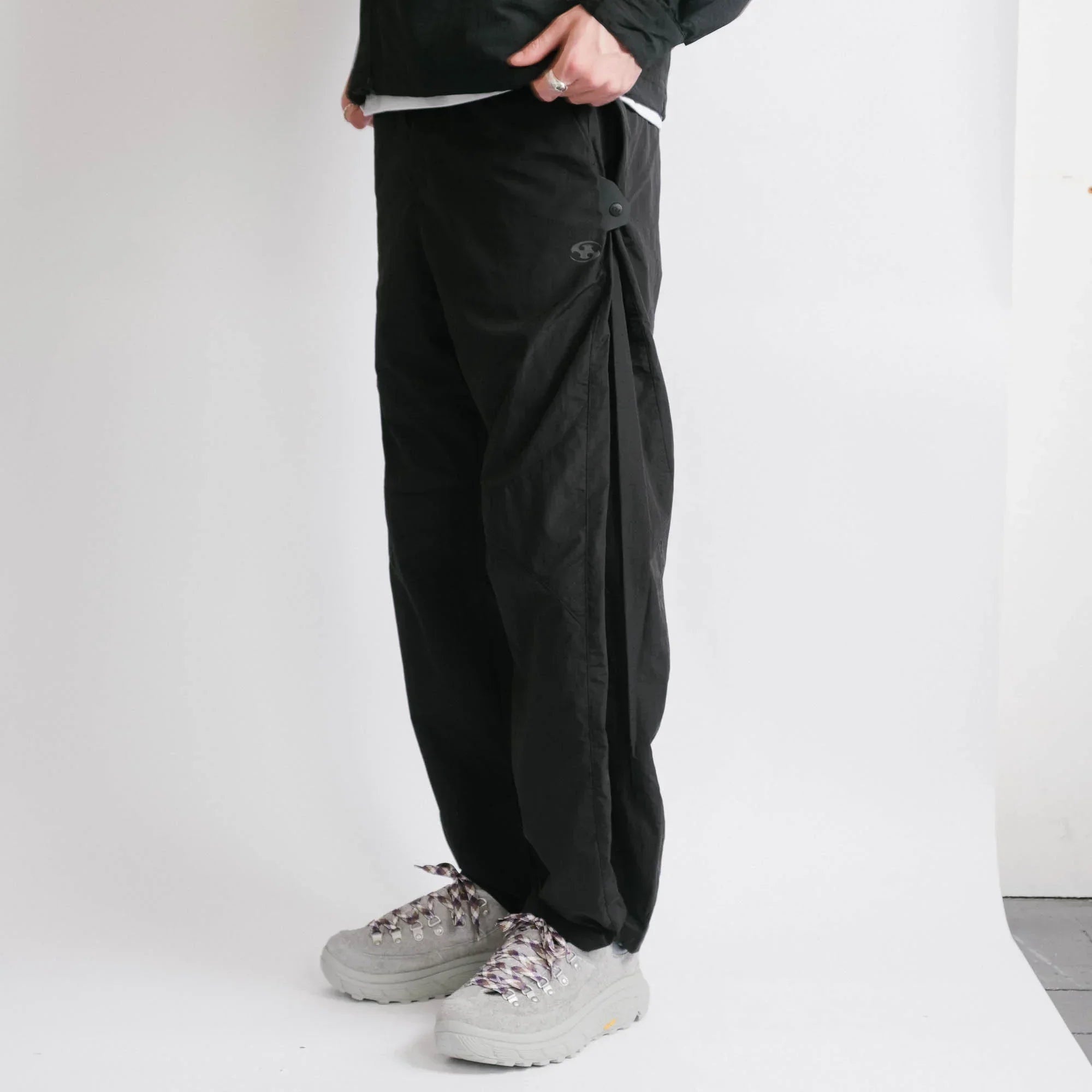 San San Gear Side Snap Pants - Black - Never Never