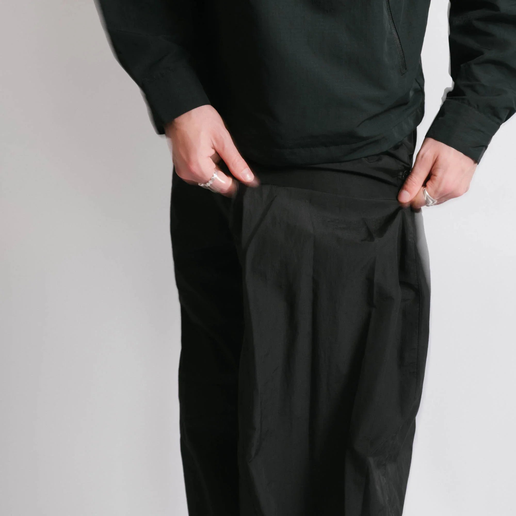 San San Gear Side Snap Pants - Black