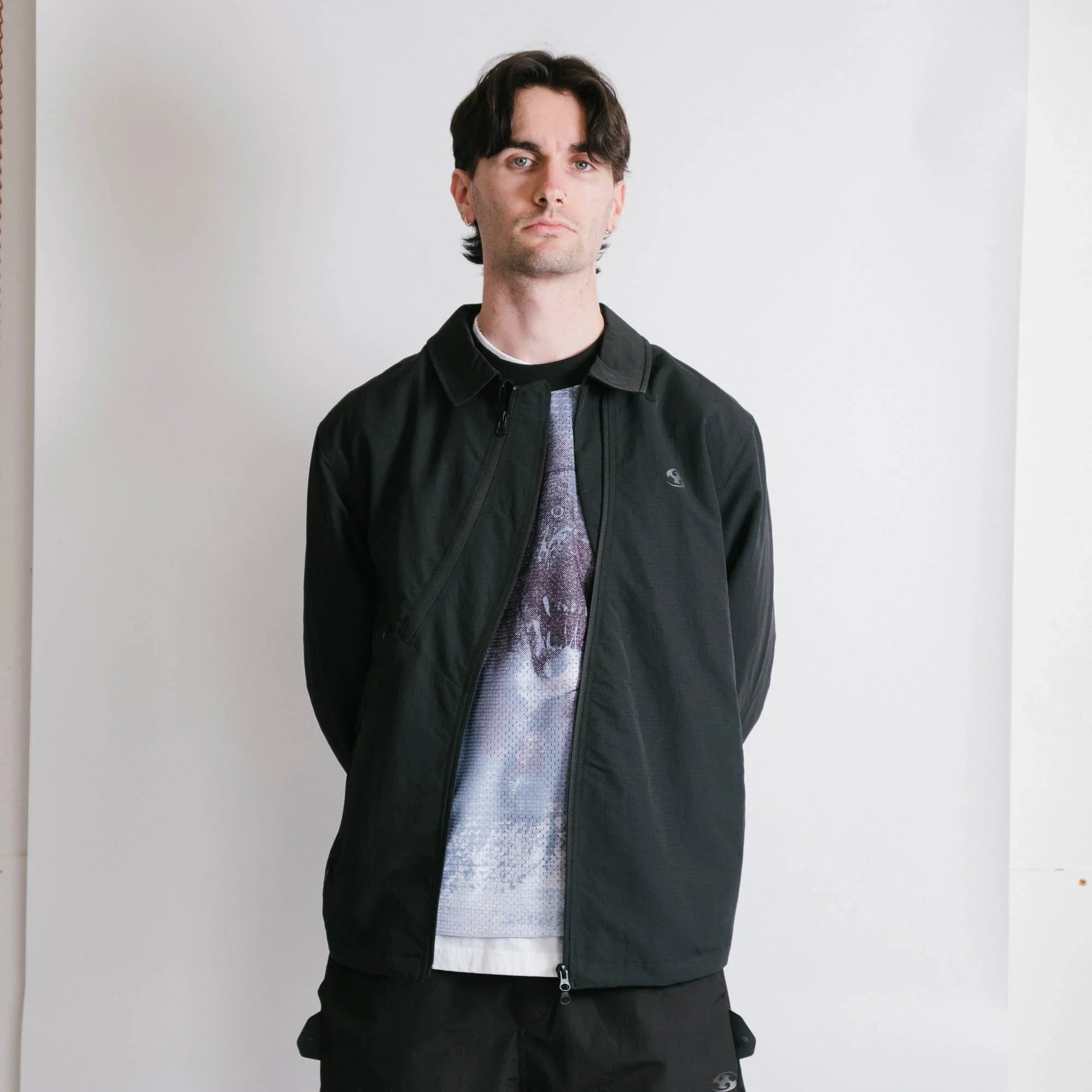 San San Gear Coach Jacket - Black