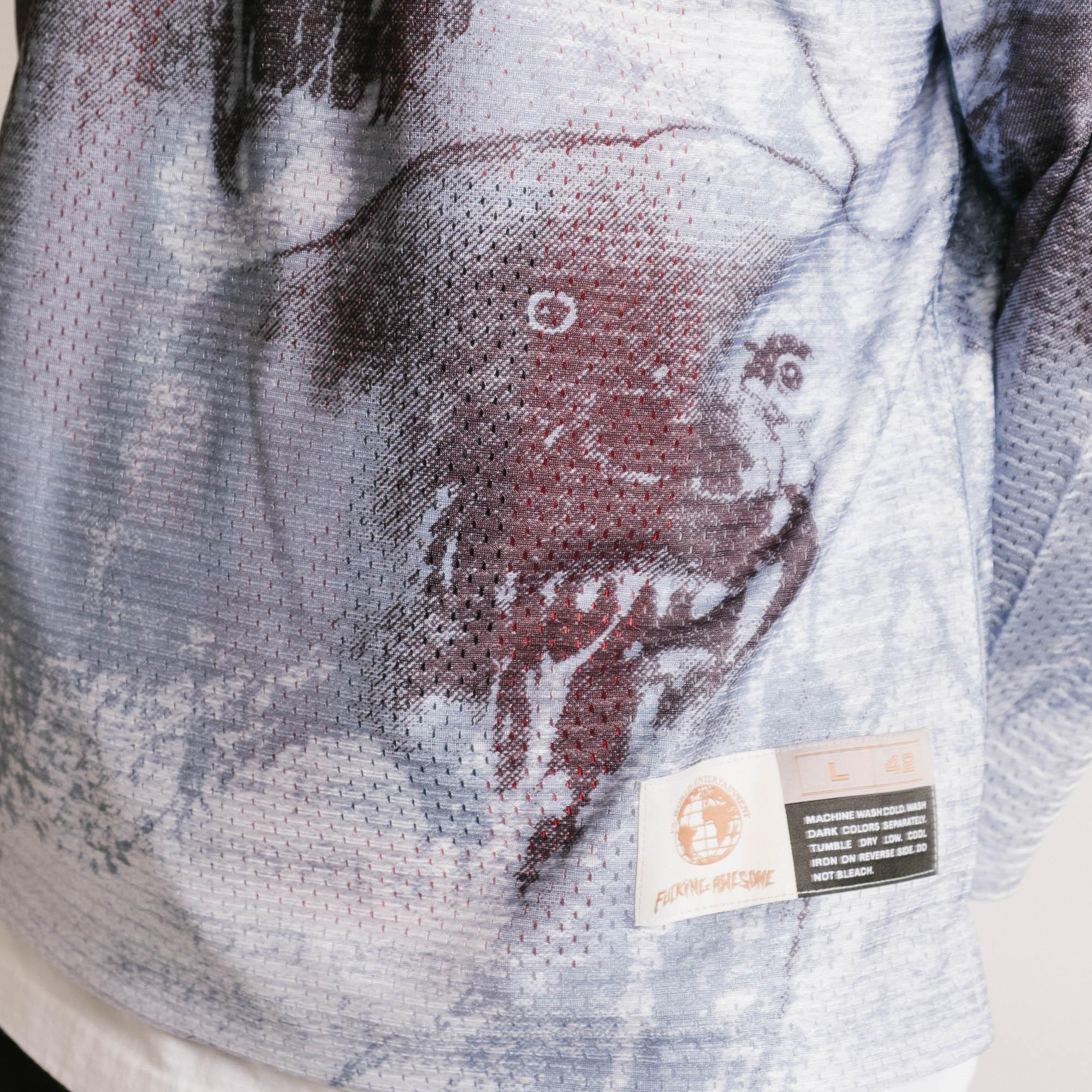 Fucking Awesome Cerberus Moto Jersey Tee - Black/White