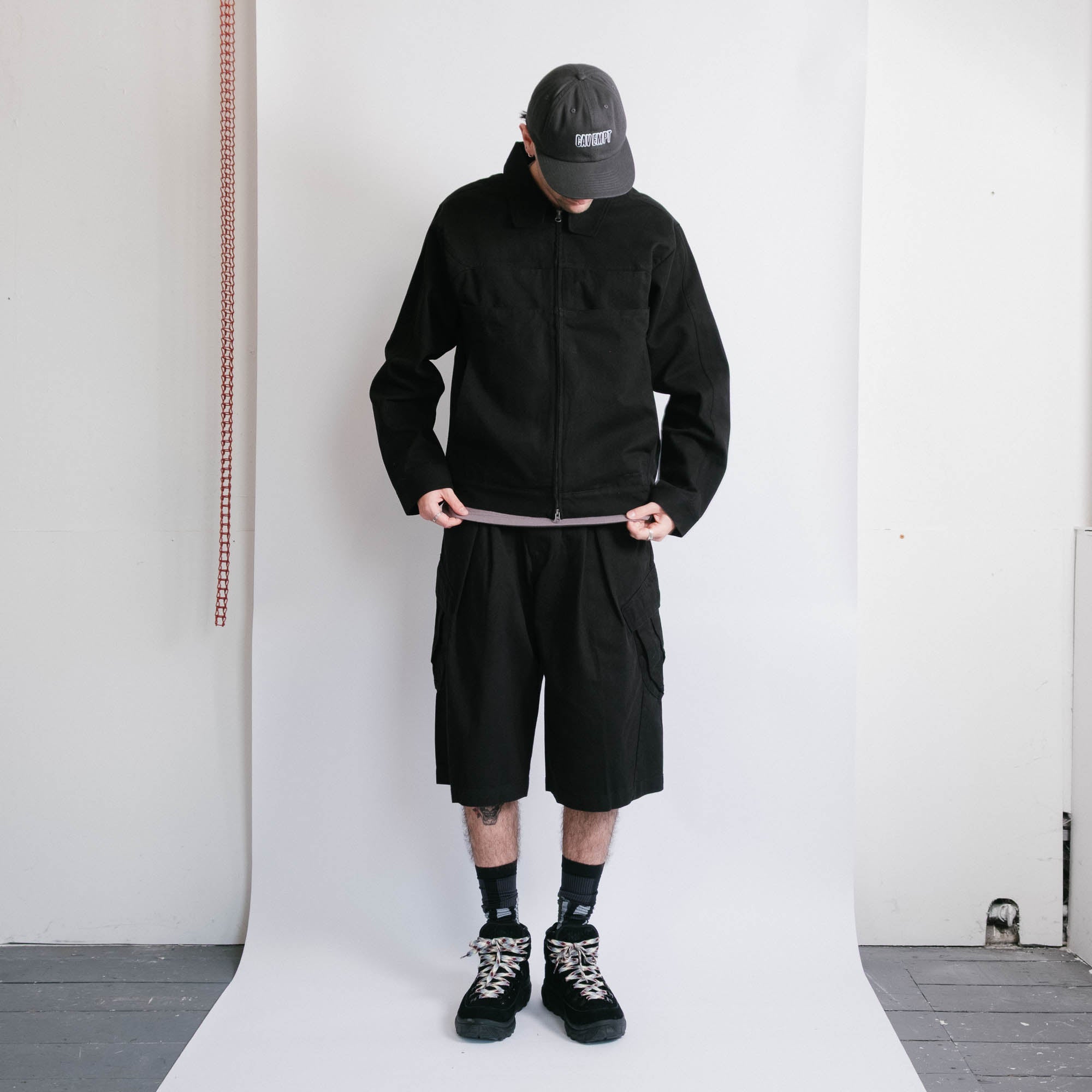 San San Gear Layer Cotton Jacket - Black