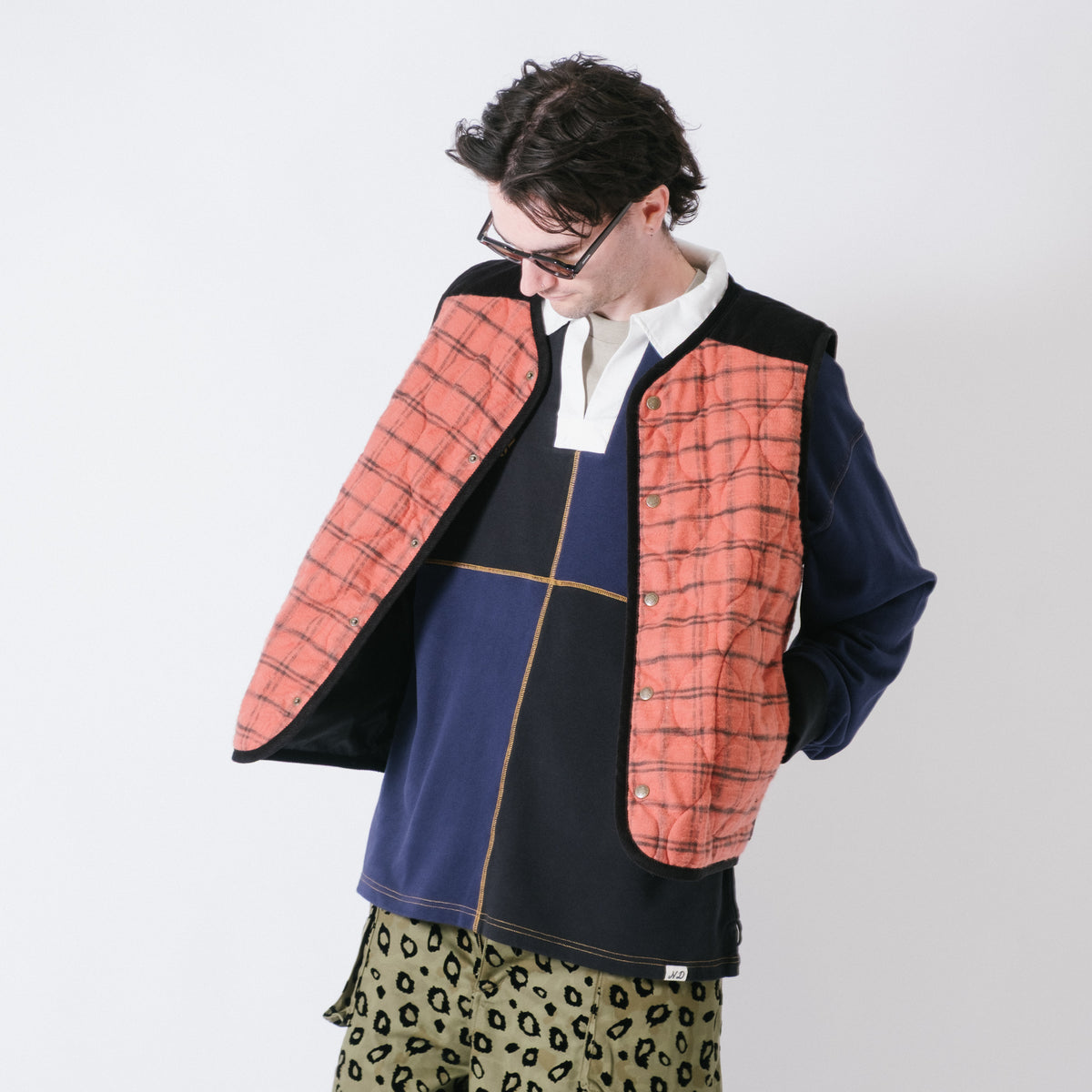 Nicholas Daley x Lavenham Riot Gilet - Burnt Red