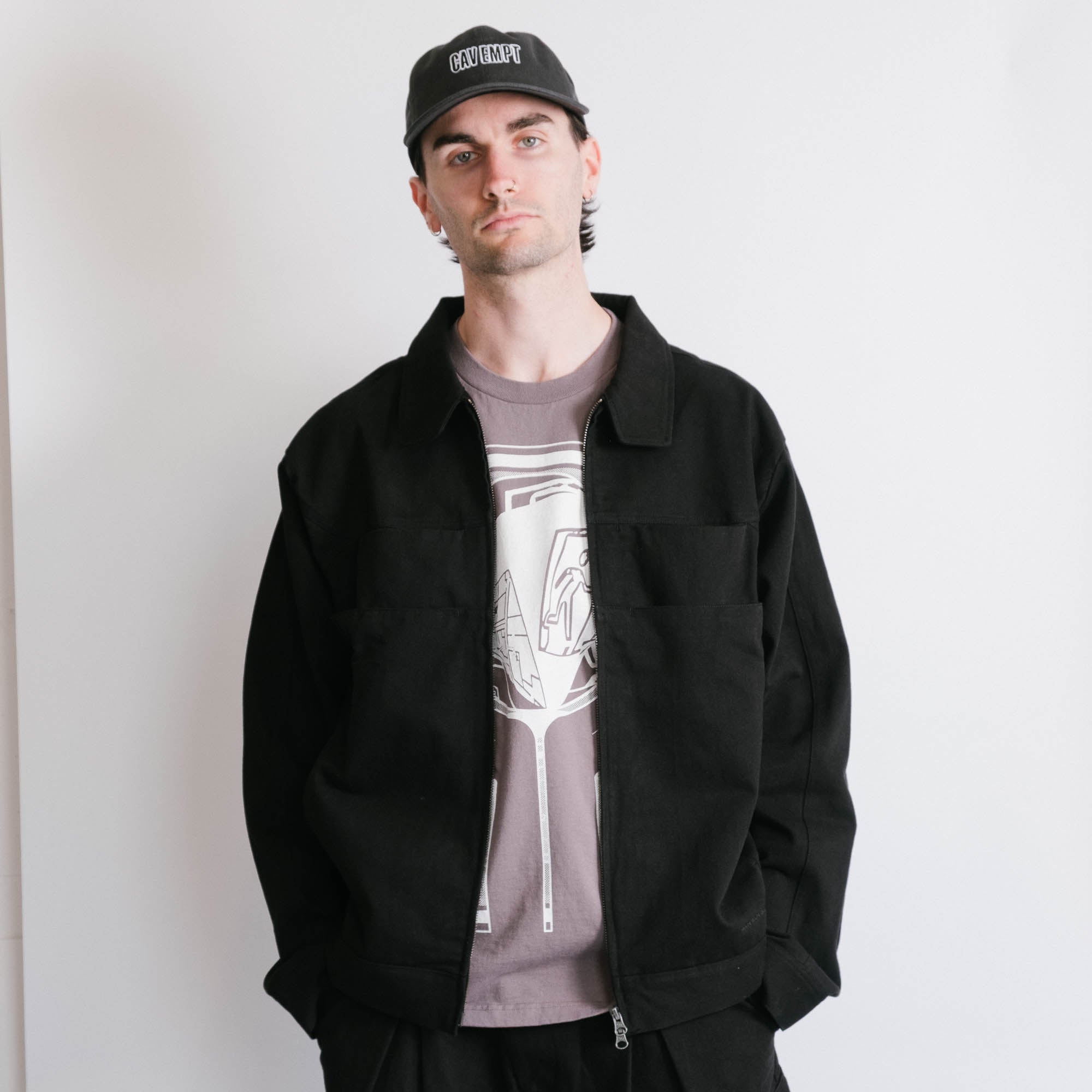 San San Gear Layer Cotton Jacket - Black