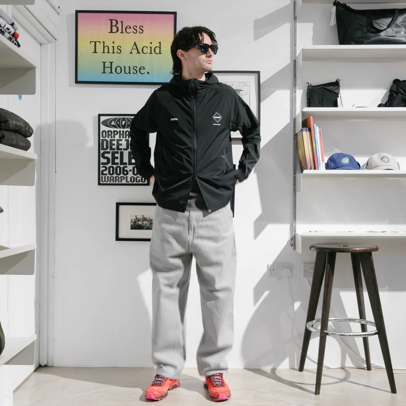 F.C.Real Bristol 4Way Stretch Ventilation Jacket - Black - Never Never