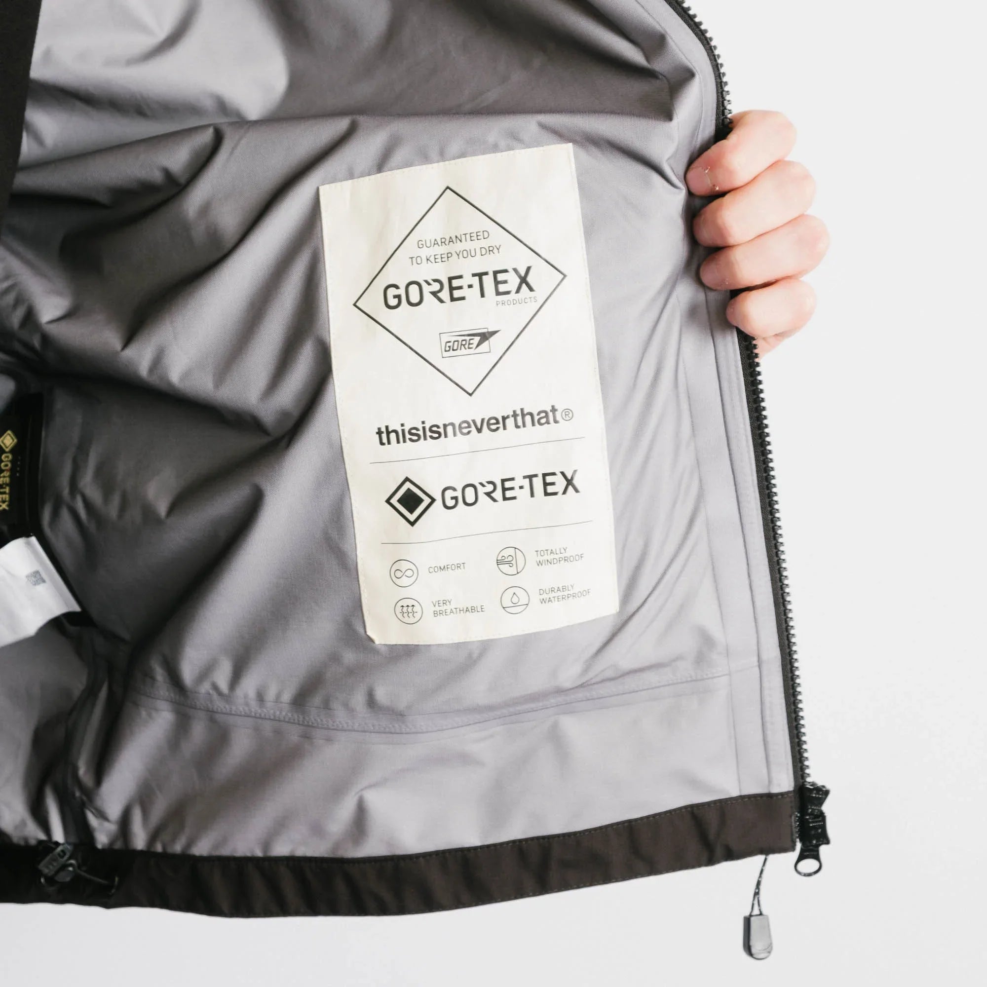 thisisneverthat GORETEX 3L Lightweight Jacket - Black