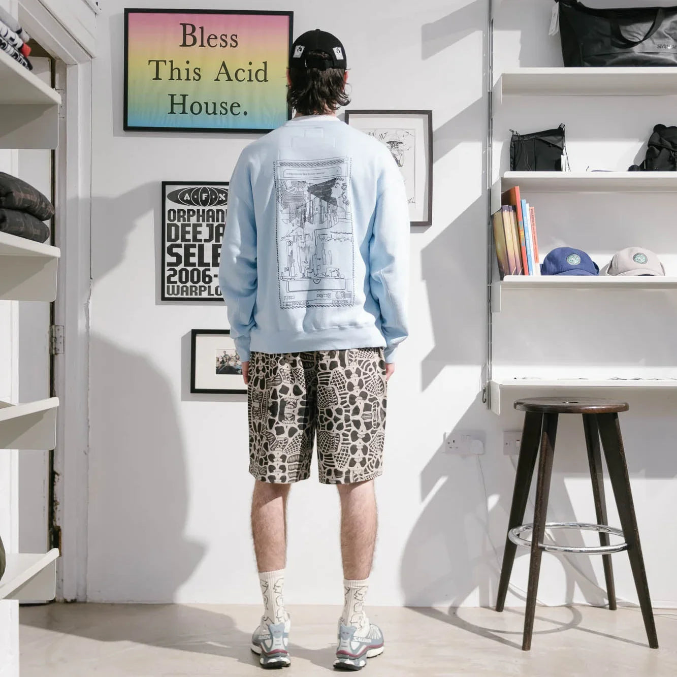 Cav Empt MD Ostension Crew Neck Sweater - Blue - Never Never